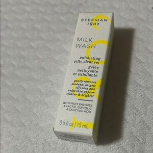 Beekman 1802 Milk Wash Exfoliating Jelly Cleanser - White and Yellow